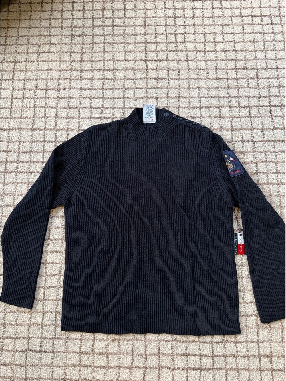 Men’s Vintage 90s Tommy Hilfiger Nautical Maritime Preppy Grunge Coastal Sweater